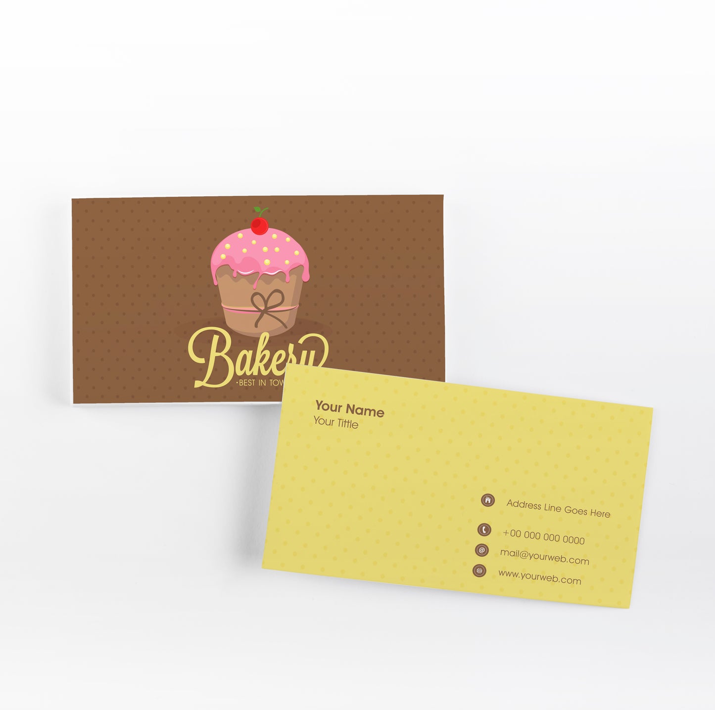 Cup Cake Bakery Business Card