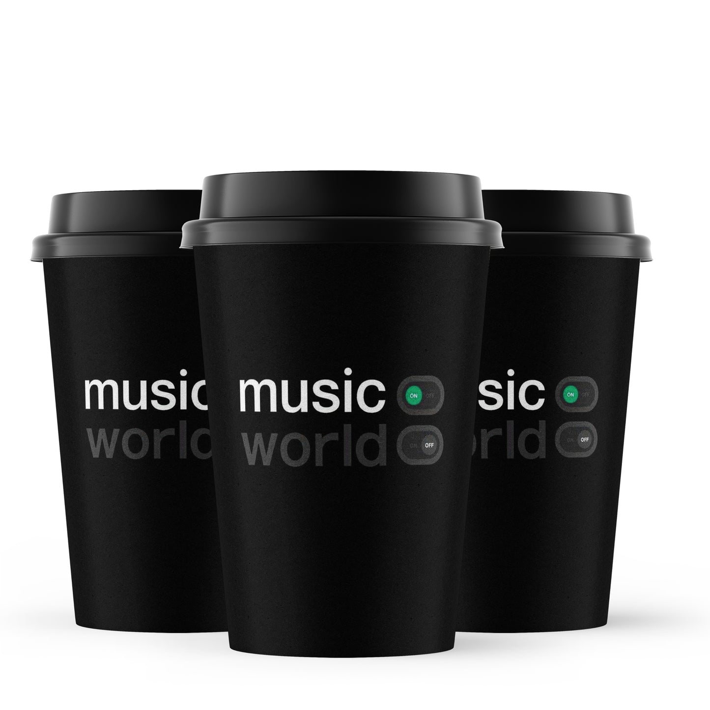 "MUSIC WORLD" Paper Cups sets