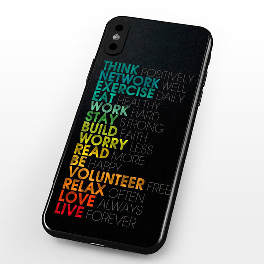 Positive Words Phone Case Printed Back Cover