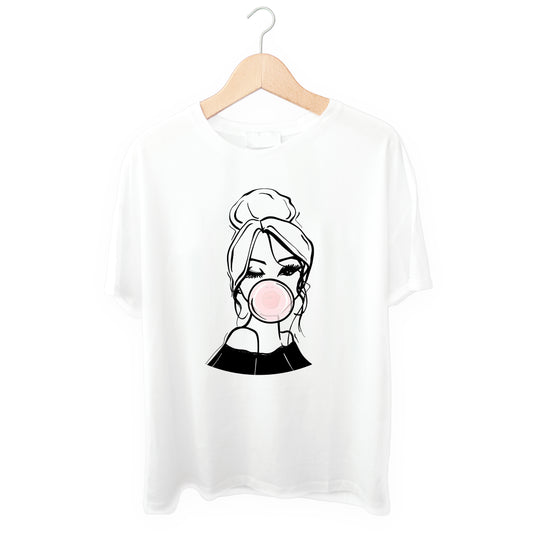 Beautiful Bubble Gum Girl T-Shirt